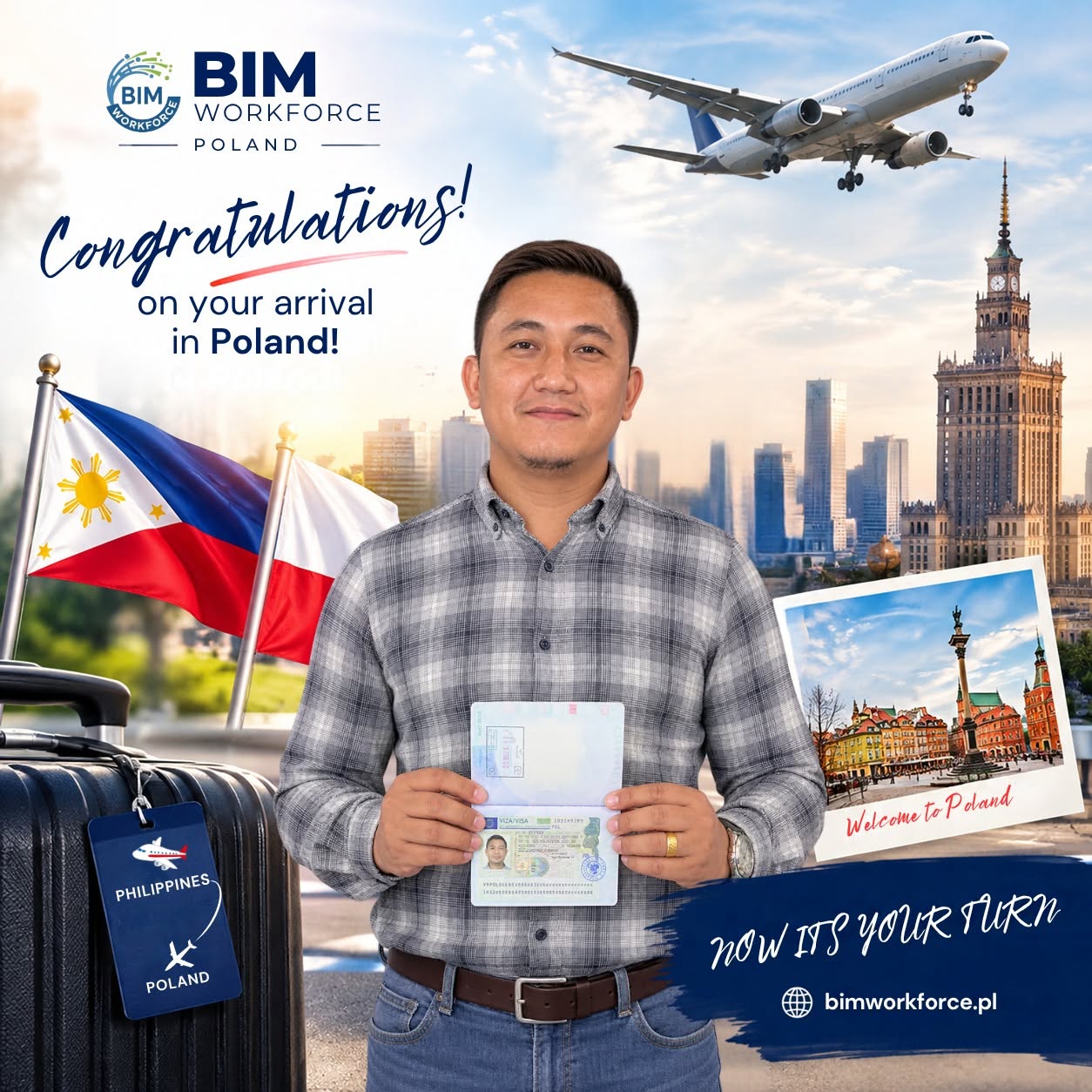 Candidates placed by BIM WORKFORCE after arriving in Poland